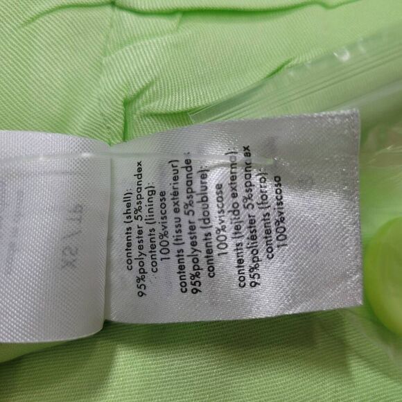 WeWoreWhat Sharp Green Suiting Blazer Skirt X-Small - Picture 6 of 6